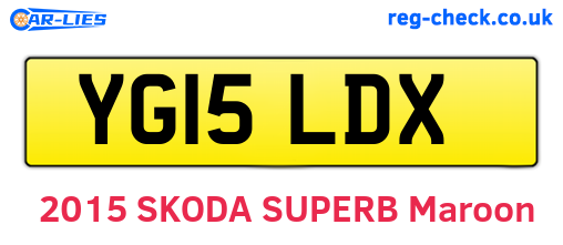 YG15LDX are the vehicle registration plates.