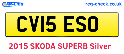 CV15ESO are the vehicle registration plates.