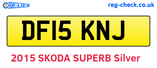 DF15KNJ are the vehicle registration plates.
