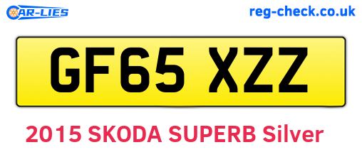 GF65XZZ are the vehicle registration plates.