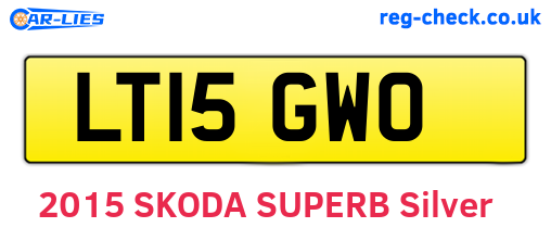 LT15GWO are the vehicle registration plates.