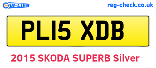 PL15XDB are the vehicle registration plates.