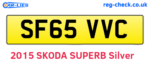 SF65VVC are the vehicle registration plates.