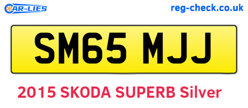 SM65MJJ are the vehicle registration plates.