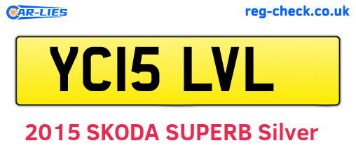 YC15LVL are the vehicle registration plates.