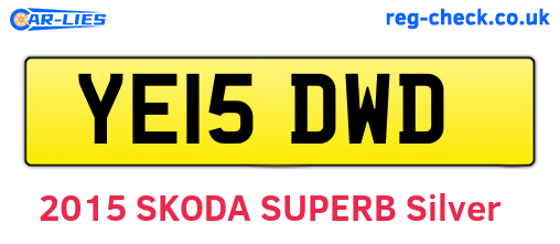 YE15DWD are the vehicle registration plates.