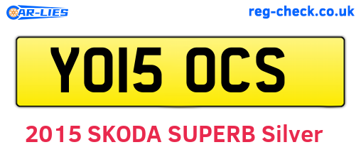 YO15OCS are the vehicle registration plates.