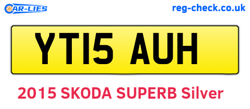 YT15AUH are the vehicle registration plates.