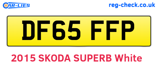 DF65FFP are the vehicle registration plates.