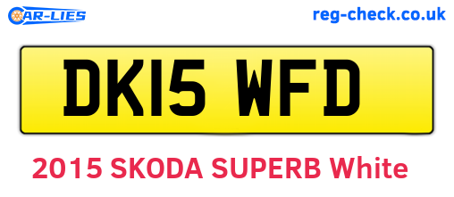 DK15WFD are the vehicle registration plates.