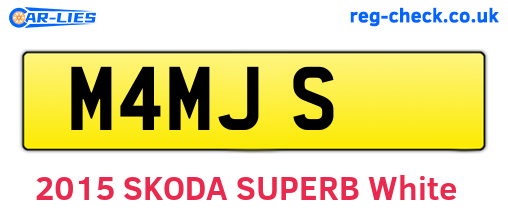 M4MJS are the vehicle registration plates.