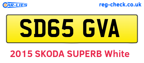 SD65GVA are the vehicle registration plates.