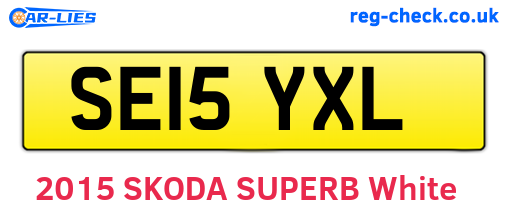 SE15YXL are the vehicle registration plates.