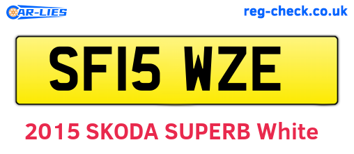 SF15WZE are the vehicle registration plates.