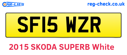 SF15WZR are the vehicle registration plates.