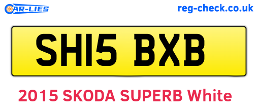 SH15BXB are the vehicle registration plates.