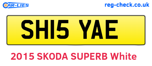 SH15YAE are the vehicle registration plates.