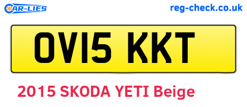 OV15KKT are the vehicle registration plates.