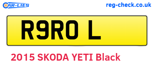 R9ROL are the vehicle registration plates.