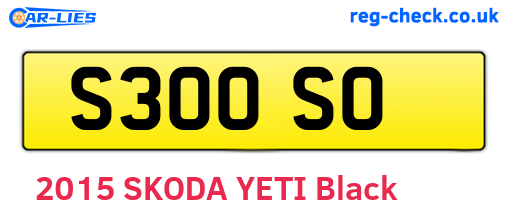 S30OSO are the vehicle registration plates.