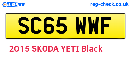 SC65WWF are the vehicle registration plates.