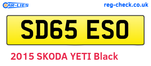 SD65ESO are the vehicle registration plates.