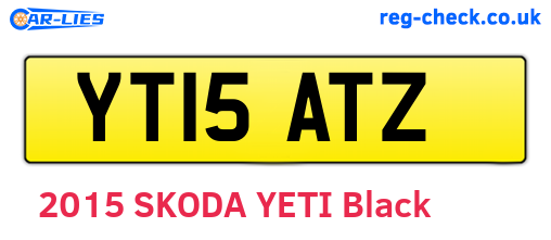 YT15ATZ are the vehicle registration plates.