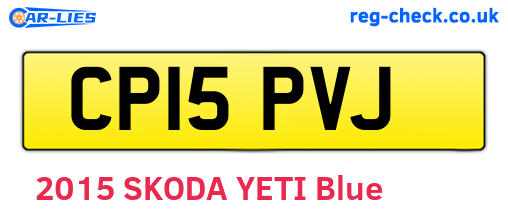 CP15PVJ are the vehicle registration plates.