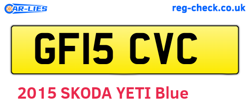 GF15CVC are the vehicle registration plates.