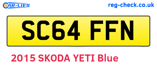 SC64FFN are the vehicle registration plates.