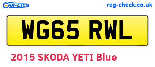 WG65RWL are the vehicle registration plates.