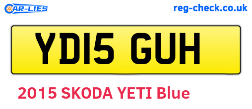YD15GUH are the vehicle registration plates.