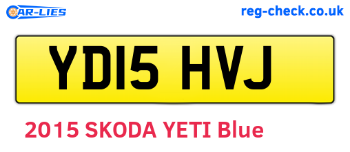 YD15HVJ are the vehicle registration plates.