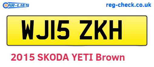WJ15ZKH are the vehicle registration plates.