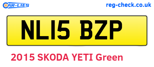 NL15BZP are the vehicle registration plates.