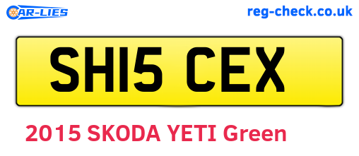 SH15CEX are the vehicle registration plates.