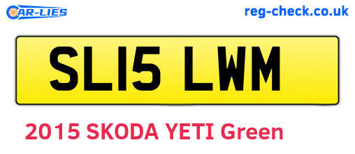 SL15LWM are the vehicle registration plates.