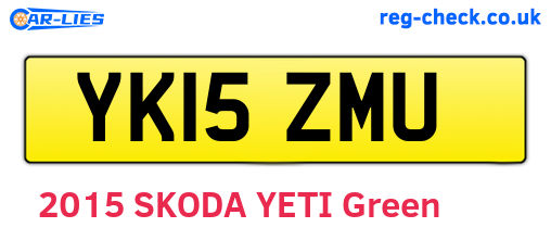 YK15ZMU are the vehicle registration plates.