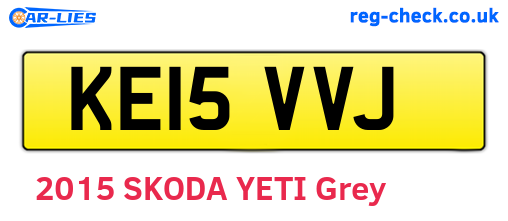 KE15VVJ are the vehicle registration plates.