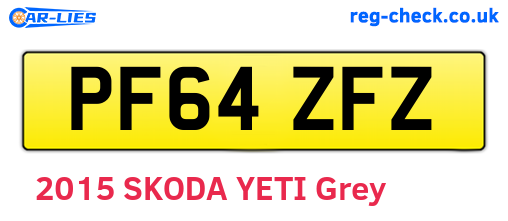 PF64ZFZ are the vehicle registration plates.