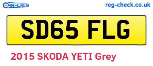 SD65FLG are the vehicle registration plates.