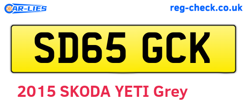 SD65GCK are the vehicle registration plates.