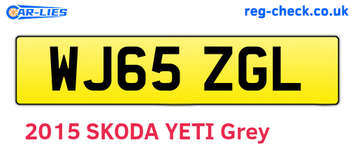 WJ65ZGL are the vehicle registration plates.
