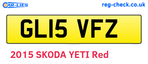 GL15VFZ are the vehicle registration plates.