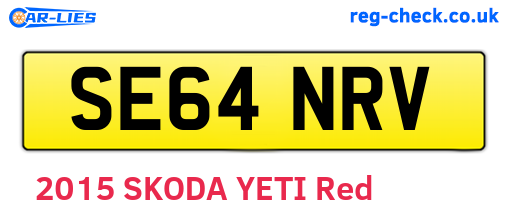 SE64NRV are the vehicle registration plates.