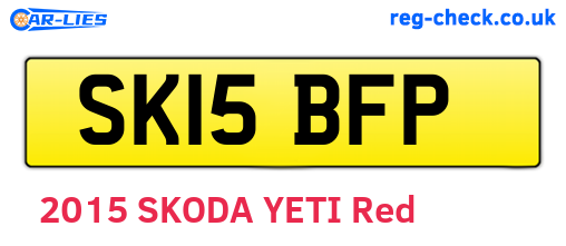SK15BFP are the vehicle registration plates.