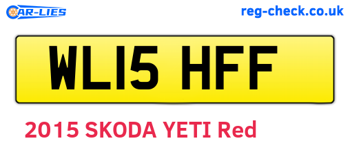 WL15HFF are the vehicle registration plates.