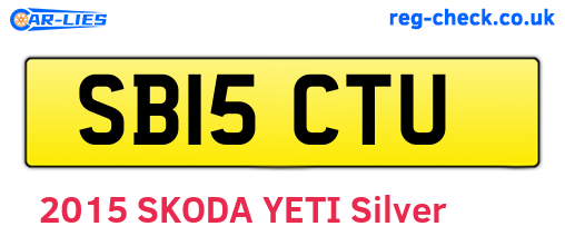 SB15CTU are the vehicle registration plates.