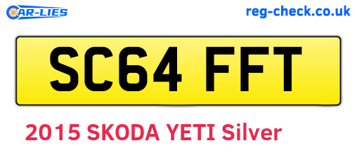 SC64FFT are the vehicle registration plates.