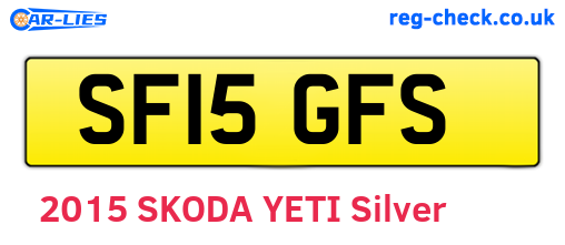 SF15GFS are the vehicle registration plates.